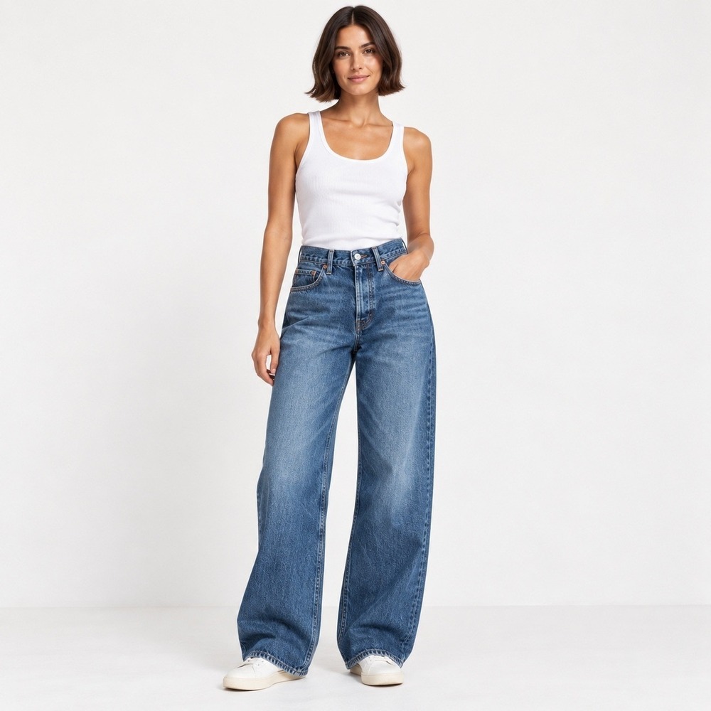 Citizens of Humanity Ayla Baggy Jeans Size 25 High Rise Wide Leg Fall Denim
